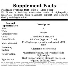 Fit Brace Lime Mex - S