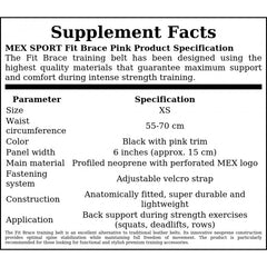 Fit Brace Pink Mex - XS