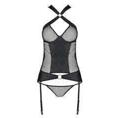 PE Amanda corset & thong black