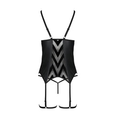 PE Angelica corset & thong black