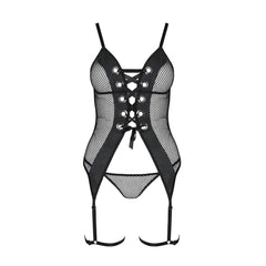 PE Beth corset & thong black