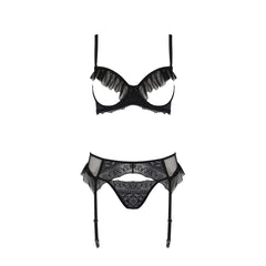 PE ECO Kerria 3pcs set with open bra black
