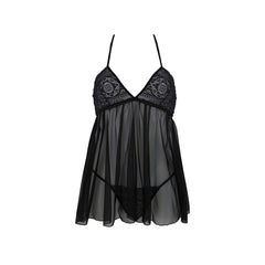 PE ECO Kerria chemise & thong black