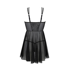 PE ECO Selaginella chemise & thong black