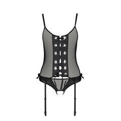 PE Nessy corset & thong black