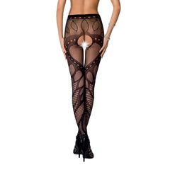 PE S007 Strumpfhose open (ouvert tights) black