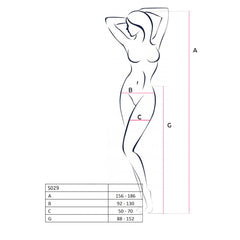 PE S029 Strumpfhose open (ouvert tights) white