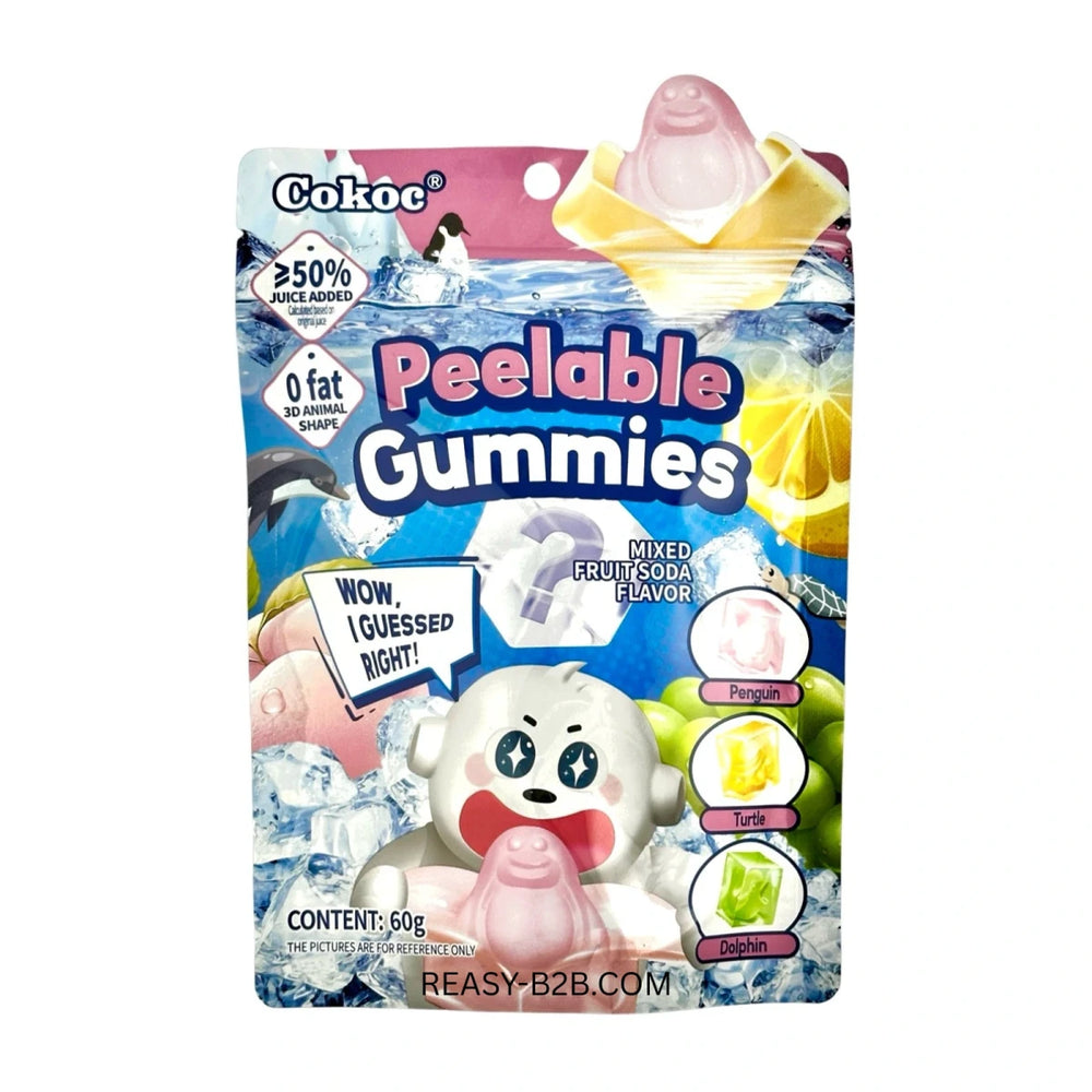 Peelable Gummies - Mixed Fruits Soda (Blue) 60g