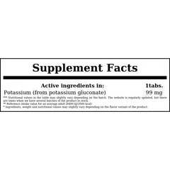 Potassium Gluconate 99 mg - 100tabs.