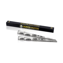 Power Papers 100 DOLLAR - King Size Cones - Prerolled Joints - Box - 24 x 4 Stück