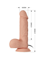 Pretty Love - Bahamut - Realistischer Vibrationsdildo 21.8 cm - Nude