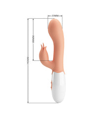 Pretty Love – Bloody Mary – Rabbit-Vibrator mit Klitorisstimulator – Nude