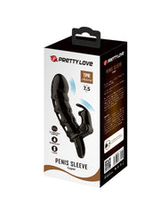 Pretty Love - Cuper - Penishülle + Rabbit-Vibrator - Schwarz