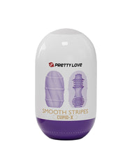 Pretty Love - Cupid X - Smooth Stripes - Masturbator - Lila, Weiß