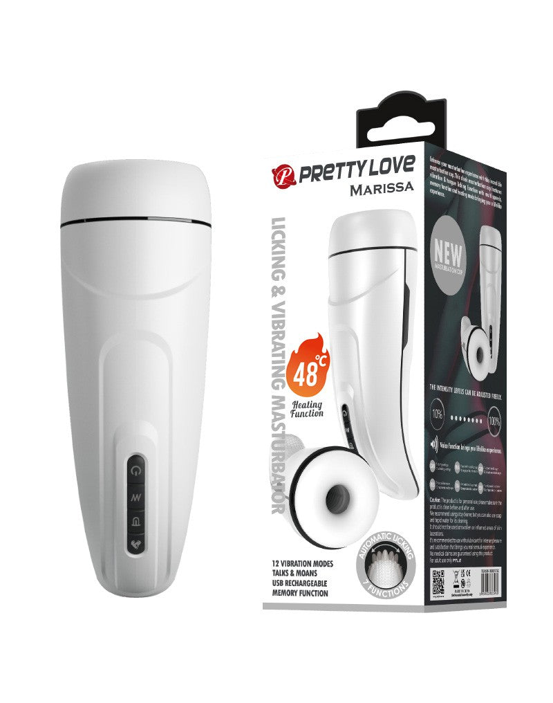 Pretty Love - Marissa - Automatischer Vibrationsmasturbator mit Heiz-, Leck- und Stöhnfunktion
