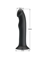 Pretty Love - Murray - Vibrationsdildo 19 cm - Schwarz