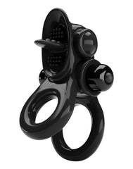 Pretty Love - Passionate Ring - Vibrierender Cockring - Schwarz