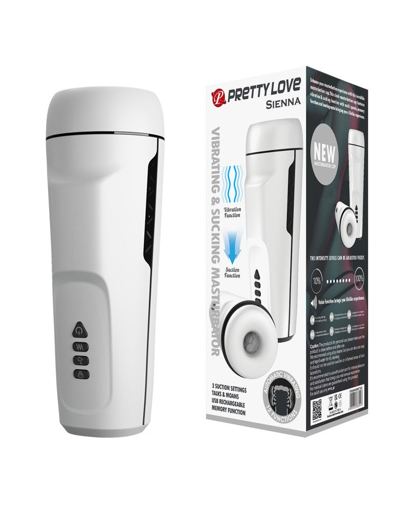 Pretty Love - Sienna - Automatic Vibrating Masturbator with Sucking and Moaning Function