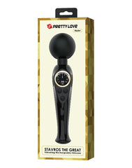 Pretty Love - Skyler - Wandvibrator mit digitaler LED-Anzeige - Schwarz