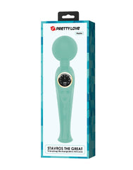 Pretty Love - Skyler - Wandvibrator mit digitaler LED-Anzeige - Blau