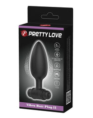 Pretty Love - Vibra Butt Plug II - Vibrierender Buttplug - Schwarz