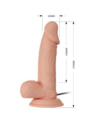 3: Pretty Love - Zebulon - Realistischer Vibrationsdildo 19.4 cm - Nude