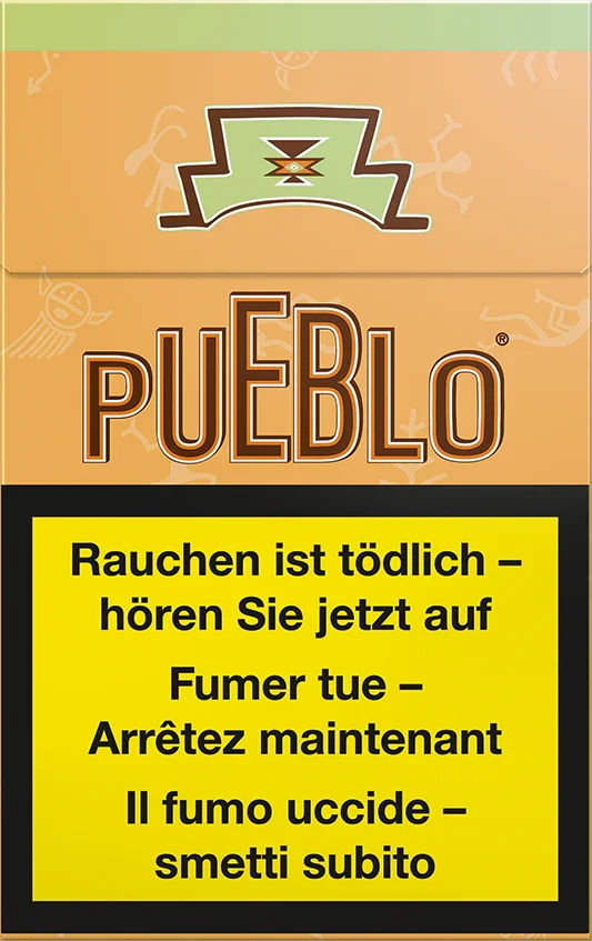 Pueblo - Orange - Zigaretten - Box - 10 Stück