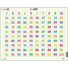 Puzzle 1-100 Rätsel, 100 Teile