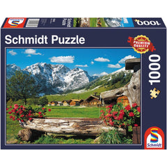 Puzzle Blick ins Bergidyll, 1000 Teile