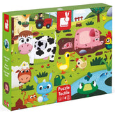 Puzzle die Tiere auf der Farm, 20 Teile