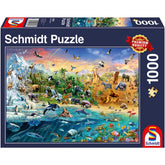 Puzzle Die Welt der Tiere, 1000 Teile