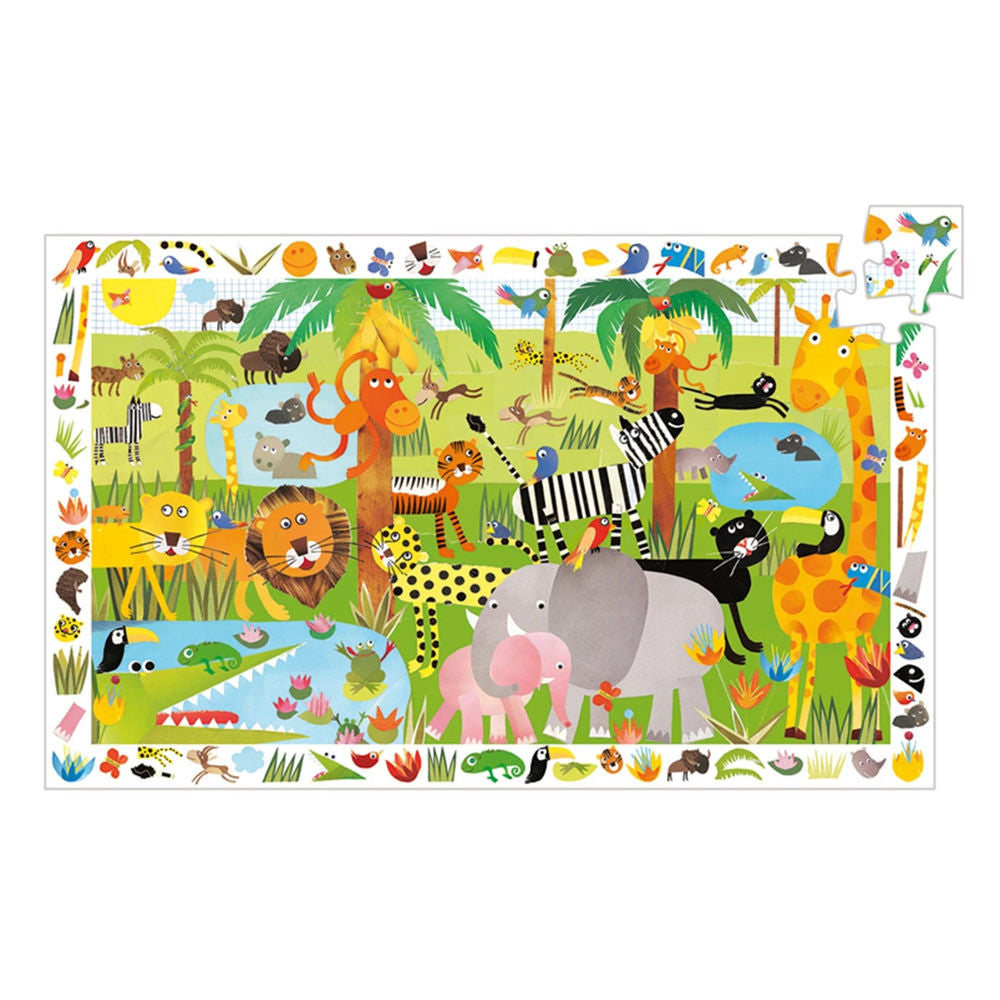 Puzzle Im Dschungel, 35 Teile