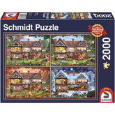 Puzzle Jahreszeiten Haus, 2000 Teile