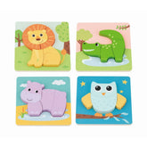 Puzzle Set mit 4 Tieren