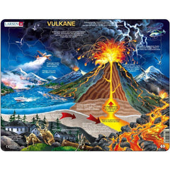 Puzzle Vulkane, 70 Teile