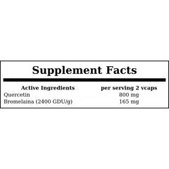 Quercetin With Bromelain - 120vcaps. x12