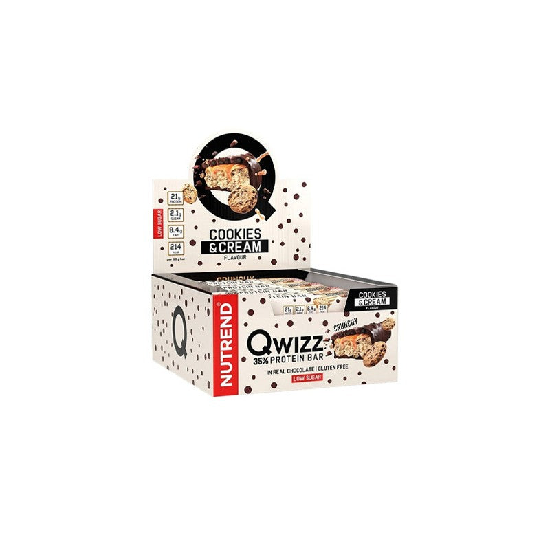 QWIZZ Proteinriegel - 60g - Cookies & Cream x24
