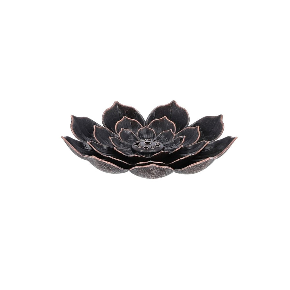 Räucherstäbchenhalter Lotus, bronce - 8.8cm