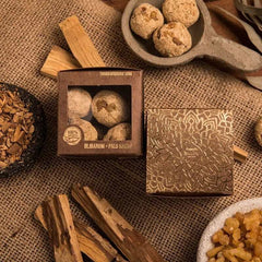 Räucherkugeln - Weihrauch & Palo Santo - Box - 8 Stück