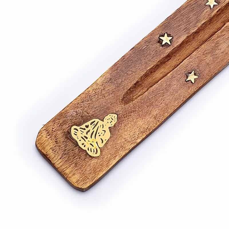 Räucherstäbchenhalter - Holz - Buddha - 1 Stück
