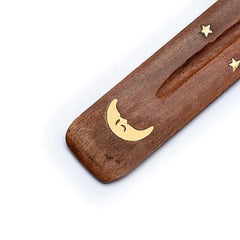 Räucherstäbchenhalter - Holz - Mond - 1 Stück