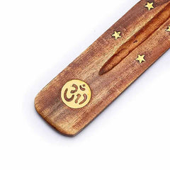 Räucherstäbchenhalter - Holz - OM - 1 Stück