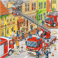 Puzzle Feuerwehreinsatz, 3 x 49 Teile