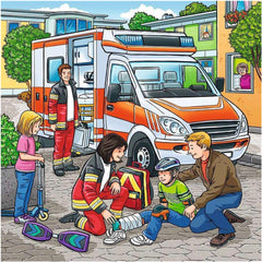 Puzzle Helfer in der Not, 3 x 49 Teile