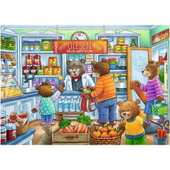 Puzzle Komm, wir gehen einkaufen, 2 x 12 Teile