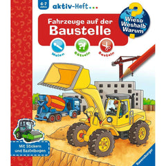 Ravensburger Wieso? Weshalb? Warum? aktiv-Heft: Fahrzeuge auf der Baustelle