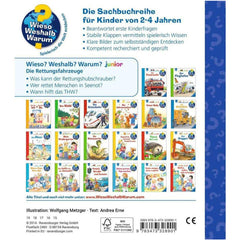 Ravensburger Wieso? Weshalb? Warum? junior, Band 23: Die Rettungsfahrzeuge