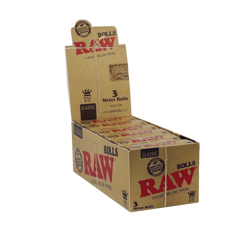 RAW - Classic - Rolls King Size - 3m - Display - 12 Stück