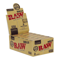RAW - Classic - Rolls Single Wide - 5m - Display - 24 Stück