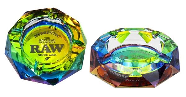 RAW Kristallglas Aschenbecher - Rainbow - 11.5cm